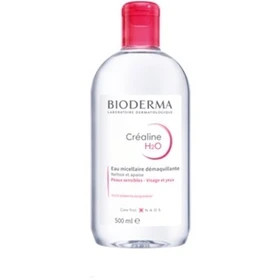 میسلار واتر بایودرما مدل Créaline H2O مناسب پوست حساس حجم ۵۰۰ میلیلیتر